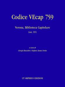 Codice Vecap 759. Verona, Biblioteca Capitolare (sec. XV)