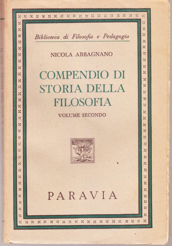 Compendio di storia della filosofia. Volume secondo