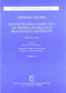 Cronicha dela nobil cità de Venetia et dela sua Provintia …