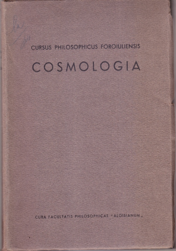 Cursus philosophicus foroiuliensis. Cosmologia