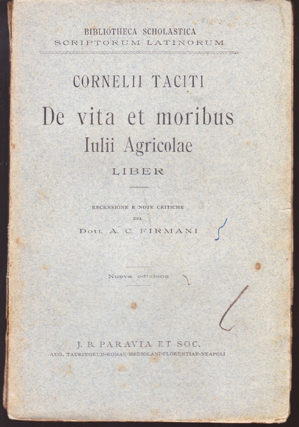 De vita et moribus Iulii Agricolae liber