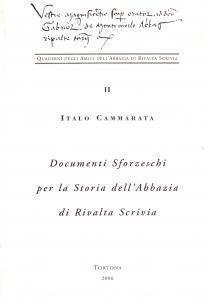 Documenti sforzeschi per la storia dell'Abbazia di Rivalta Scrivia