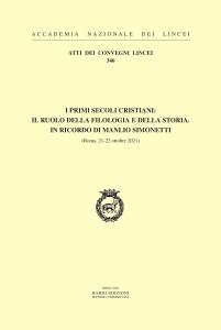 I primi secoli cristiani: il ruolo della filologia e della …
