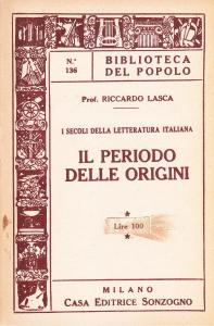 I secoli della letteratura italiana. Il periodo delle origini