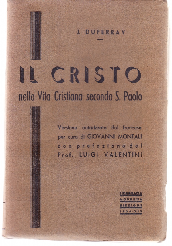 Il Cristo nella Vita Cristiana secondo S. Paolo