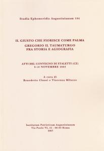 Il giusto che fiorisce come palma. Gregorio il Taumaturgo fra …