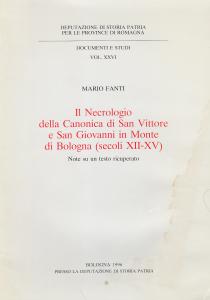 Il Necrologio della Canonica di San Vittore e San Giovanni …