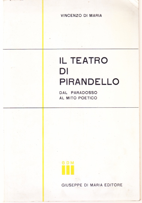 Il teatro di Pirandello. Dal paradosso al mito poetico