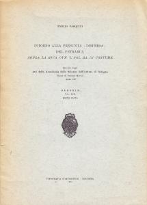 Intorno alla presunta "Dispersa" del Petrarca Sopra la riva ove …