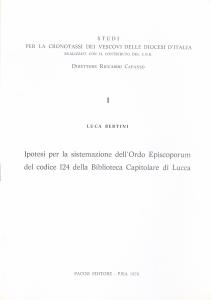 Ipotesi per la sistemazione dell'Ordo Episcoporum del codice 124 della …