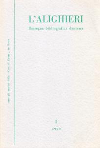 L'Alighieri. Rassegna bibliografica dantesca 1 1970