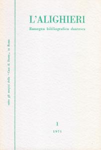 L'Alighieri. Rassegna bibliografica dantesca 1 1971