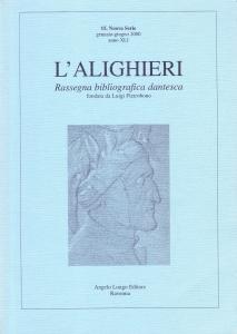 L'Alighieri. Rassegna bibliografica dantesca 15, Nuova Serie, gennaio-giugno 2000, anno …