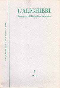 L'Alighieri. Rassegna bibliografica dantesca 2 1969