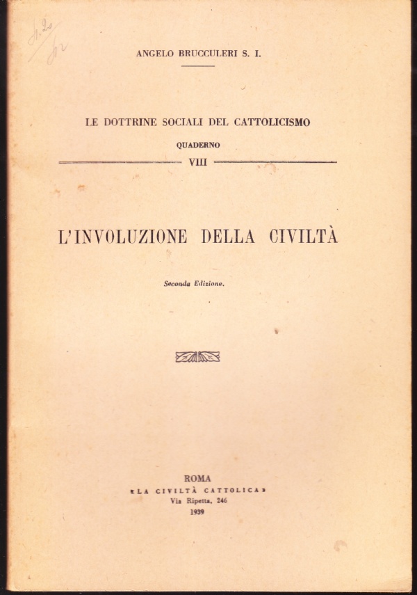 L'involuzione della civiltà