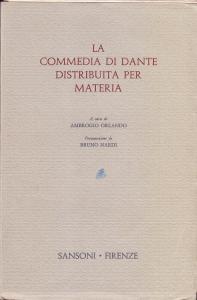 La Commedia di Dante distribuita per materia