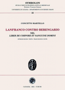 Lanfranco contro Berengario nel Liber de Corpore et Sanguine Domini. …