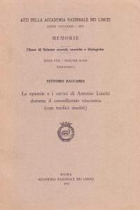 Le epistole e i carmi di Antonio Loschi durante il …