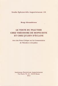 Le texte du Psautier chez Théodore de Mopsueste et chez …