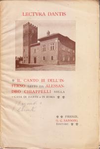 Lectura Dantis. Il canto III dell'Inferno letto da Alessandro Chiappelli …