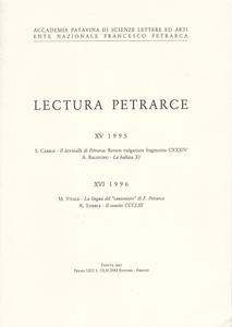 Lectura Petrarce XV 1995, XVI 1996