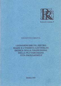 Leonardo Bruni, Pietro Miani e l'inedita lettera di dedica della …