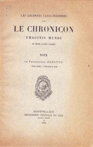 Les légendes carolingiennes dans le Chronicon Ymaginis mundi de frate …