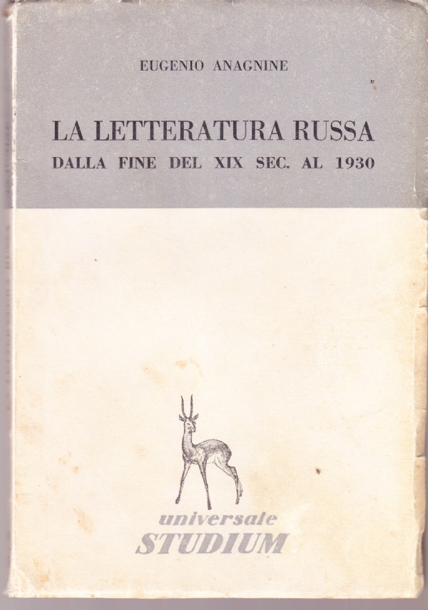 Letteratura russa dalla fine del XIX sec. al 1930