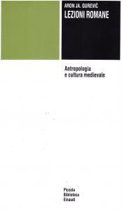 Lezioni romane. Antropologia e cultura medievale