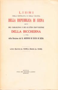 Libri dell'entrata e dell'uscita della Repubblica di Siena detti del …