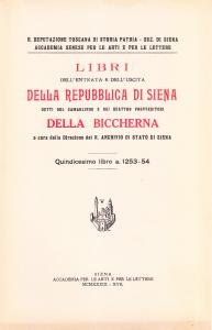 Libri dell'entrata e dell'uscita della Repubblica di Siena detti del …