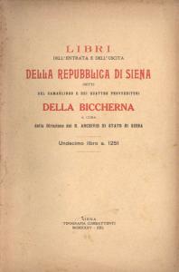 Libri dell'entrata e dell'uscita della Repubblica di Siena detti del …