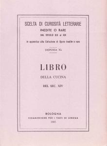 Libro della cucina del sec. XIV