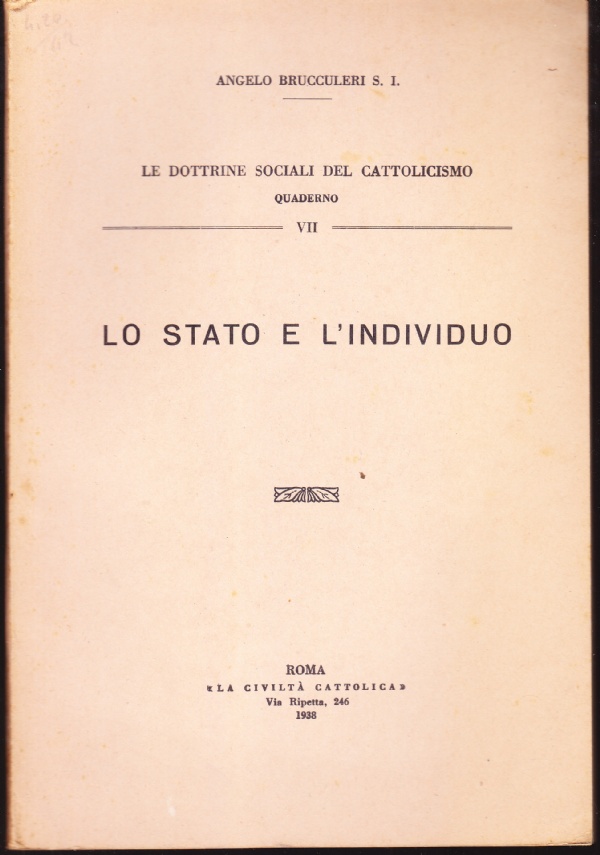 Lo Stato e l'individuo