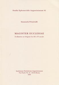 Magister ecclesiae. Il dibattito su Origene fra III e IV …