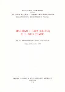 Martino I papa (649-653) e il suo tempo