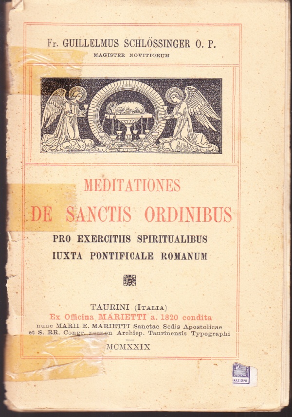 Meditationes de sanctis ordinibus