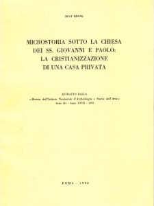 Microstoria sotto la chiesa dei SS. Giovanni e Paolo: la …