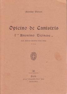 Opicino de Canistris. L'"Anonimo Ticinese" (Cod. Vaticano Palatino latino 1993)