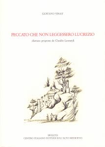 Peccato che non leggessero Lucrezio. Riletture proposte da Claudio Leonardi