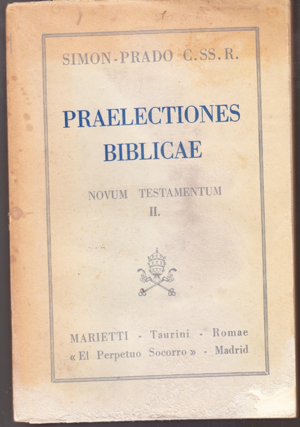 Praelectiones biblicae Novum Testamentum II