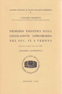 Primordi esegetici sulla legislazione longobarda nel sec. IX a Verona …