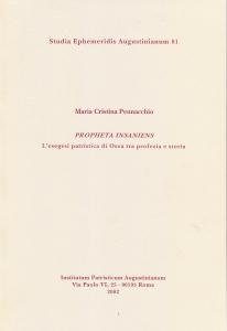 Propheta insaniens. L'esegesi patristica di Osea tra profezia e storia