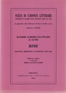 Rime (Ravenna, Biblioteca Classense, Cod. 240)