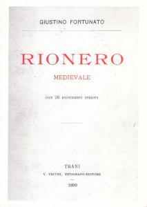 Rionero medievale. Con 26 documenti inediti