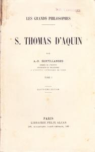 S. Thomas d'Aquin Tome I