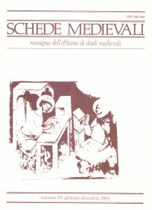 Schede Medievali numero 39, gennaio-dicembre 2001