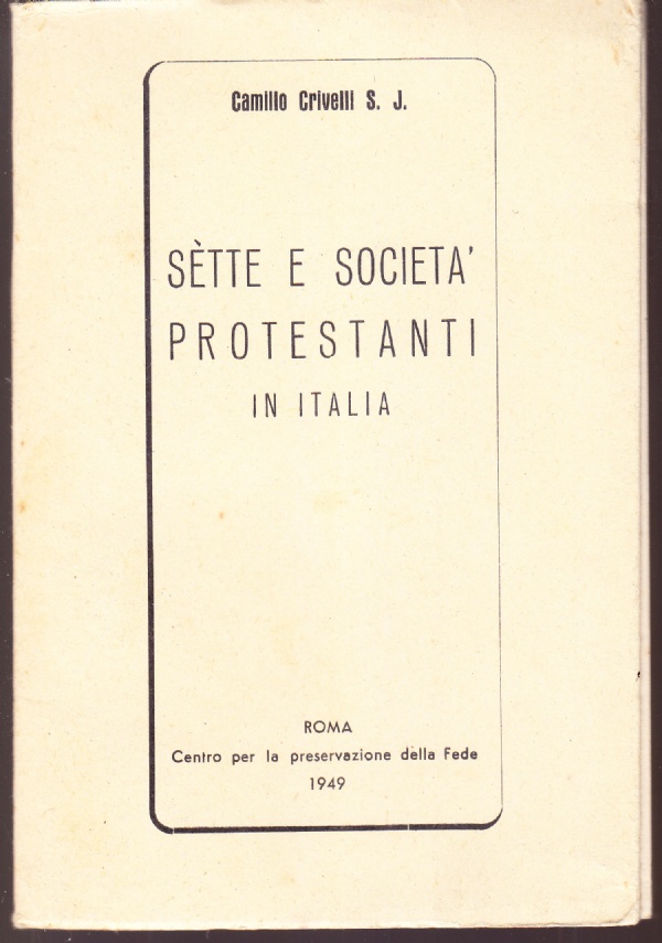 Sette e società protestanti in Italia