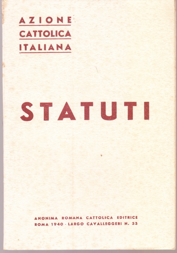 Statuti Azione Cattolica Italiana