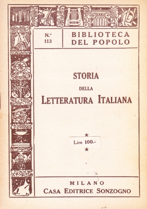 Storia della Letteratura Italiana